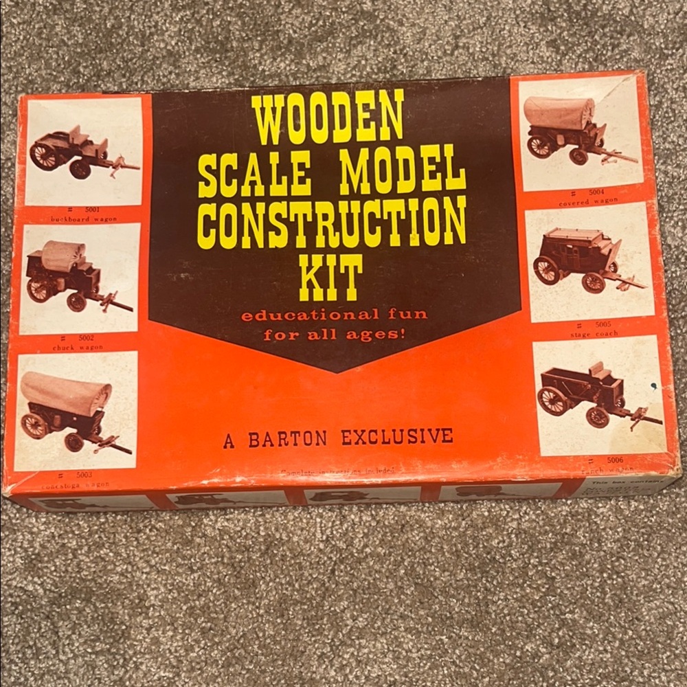 Barton Wooden Scale Model Construction Kit